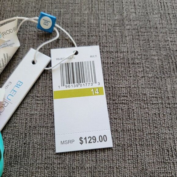 Bleu Rod Beattie Run Wild Triangle Bikini Top Tie side Hipster bottom Se… - Picture 7 of 11